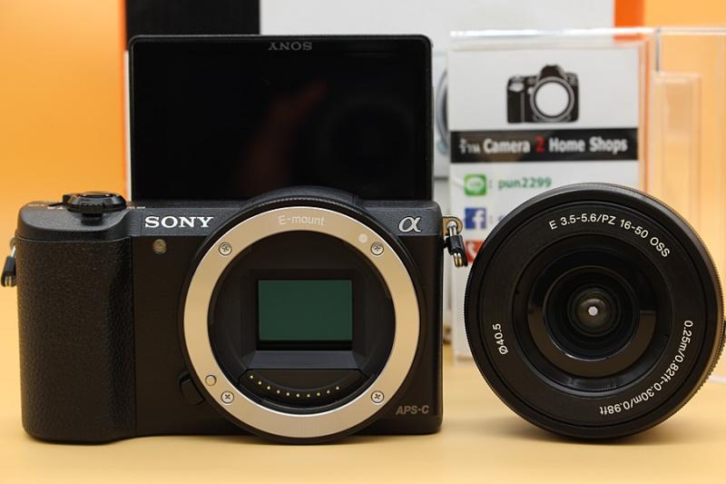 ขาย SONY A5100 + Lens 16-50mm (สีดำ) สภาพสวย อดีตประกันร้าน เมนูไทย ชัตเตอร์ 3,567 รูป มีWiFiในตัว (จอติดฟิล์มแล้ว) อุปกรณ์ครบกล่อง